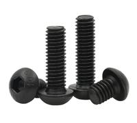 Vis à tête cylindrique creuse hexagonale en acier au carbone noir de grade 10.9, lot de 1 à 20 pièces, for meubles(M8X40mm (5pcs))