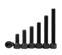 Vis À Tête Cylindrique Creuse Hexagonale M5-0,8 5 Mm En Acier Allié Noir De Classe 12.9, Conforme La Norme DIN 912(M5 X 100mm-10pcs)