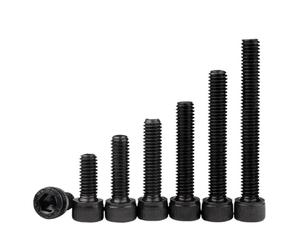 Vis À Tête Cylindrique Creuse Hexagonale M5-0,8 5 Mm En Acier Allié Noir De Classe 12.9, Conforme La Norme DIN 912(M5 X 100mm-10pcs)