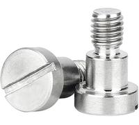 Vis à tête cylindrique de serrage, 2 pièces M8 diamètre 10 mm, en acier inoxydable 304, bouchon fendu, axe positionné, vis étagée, butée, boulon palier(10*M8*4mm)