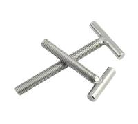 Vis à tête cylindrique en T à souder en acier inoxydable 304, tailles M4, M5, M6, M8, M10, M12, M14 et M16, for rails de goulotte et rails d'onglet.(70mm,M5-5PCS)