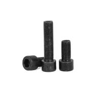 Vis à tête cylindrique hexagonale interne de qualité 10,9, filetage fin M8 M10 M12 M14, demi-dent complète, utilisée for les équipements industriels mécaniques(M8X1X16 Full 50pcs)