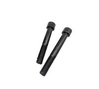 Vis à tête cylindrique hexagonale interne de qualité 10,9, filetage fin M8 M10 M12 M14, demi-dent complète, utilisée for les équipements industriels mécaniques(M12x1.25x90 Half 5pcs)