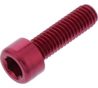 Vis à tête cylindrique JMP Bolt M6x1,00mm 20mm aluminium rouge