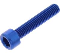 Vis à tête cylindrique JMP Bolt M6x1,00mm 30mm aluminium bleu