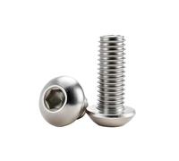 Vis à tête cylindrique M2.5 M3 M4 M5 M6, boulon à six pans creux en acier inoxydable 304, boulon hexagonal en carbone noir(304,18MM (10PCS)_M6)