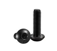 Vis à tête cylindrique M2.5 M3 M4 M5 M6, boulon à six pans creux en acier inoxydable 304, boulon hexagonal en carbone noir(Black Carbon,6MM (30PCS)_M4)