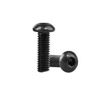 Vis à tête cylindrique six pans creux en acier noir de qualité 10.9, 2 100 pièces, conformes la norme ISO 7380, tailles M2, .5, M3, M4, M5, M6, M8, M10 et M12(40mm,M10 (2pcs))