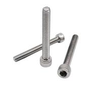 Vis à tête cylindrique six pans creux M2.5 M3 M4 M5 M6 M8 ultra-longue de 200 mm en acier inoxydable 304 A2-70 DIN912(20mm,50pcs M2)