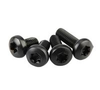 Vis à tête cylindrique Torx Six lobes en acier inoxydable 304, 10 50 pièces, M2 .5 M3 M4 M5 M6 noir, boulon ronde(3mm,50pcs M2.5)