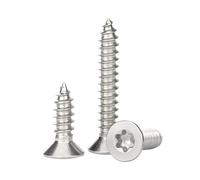 Vis à tête cylindrique Torx, Vis Torx autotaraudeuse à tête fraisée en acier inoxydable SS304, plusieurs tailles, paquet de 1000 pièces(M2X8 200PCS)