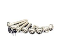 Vis à tête de disque en alliage titane M6, 5 pièces, boîtier frein for vélo électrique, pédale(10mm)
