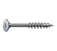 Spax 681030400303 T-STAR plus, 4CUT Tête plate plaquée nickel pour corps à filetage partiel et tête de panneau arrière T-STAR Plus, 4CUT, vis à panne nickelée, grise, argenté 4 mm x 30 mm