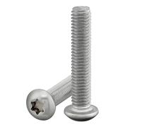 Vis à tête en lentille avec intérieur hexagonal/Torx (ISR,TX) selon la norme: ISO 7380-1 en acier inoxydable A2 V2A Filetage complet Vis à tête bombée Vis à tête plate Vis à tête en lentille (100