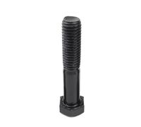 vis à tête en T Vis à tête hexagonale en acier au carbone, filetage complet et partiel, 1 pièce, M18, M20, M22, M27, boulons hexagonaux externes noirs(M20x60 1PCS)
