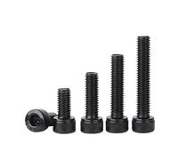 Vis à tête fraisée, 10/20/50pcs M2 M2.5 M3 M4 M5 longueur 6-40mm boulons hexagonaux robustes noir 304 vis à tête hexagonale en acier inoxydable vis à métaux(8mm,M4 (10pcs))