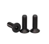 Vis à tête fraisée Allen à six pans creux en acier noir de qualité 10.9 M1.6 M2 M2.5 M3 3/4/5/6/7-50 mm(10Pieces M2x40)