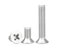 Vis à tête fraisée cruciforme en acier inoxydable 304, de 2 100 pièces, 32 55 mm longueur, aux dimensions M2, .5, M3, ., M4, M5, M6, M8 et M10(50mm,M8 (5pcs))