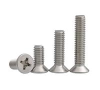 Vis à tête fraisée cruciforme en acier inoxydable 304 M1 M1.2 M1.4 M1.6 M2 M2.5 M3 Vis à tête plate(8mm,M3-30pcs)