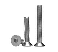 Vis À Tête Fraisée En Acier Inoxydable 304 DIN7991, Douille Hexagonale, Filetage De Boulon, Machine MetalM3 M10(15mm,M3 (50pcs))