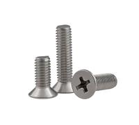 Vis à tête fraisée en acier inoxydable A2, boulons plats M1 1,2 1,4 1,6 M2(10pcs,M2x9)
