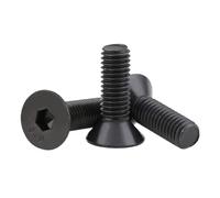 Vis À Tête Fraisée Hexagonale Creuse M2-0,4 2 Mm DIN 7991, Acier Allié Noir Classe 10.9, 20/50/100 Pièces(M2 x 30mm-20pcs)