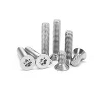 Vis à tête fraisée plate à six lobes en acier inoxydable 304 A2 M2-M12 avec goupille de colonne, antivol et inviolable(50mm,M8(2Pcs))