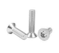 Vis à tête fraisée plate Torx à six lobes en acier inoxydable 304, lot de 50 pièces, M1.4 M1.6 M2 M2.5 M3 M4 M5 M6 M8 M10 M12(10mm,M1.4 50pcs)