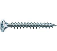 Spax International – Vis A2J 4CUT cruciforme à tête fraisée Filetage galvanisé total 1081010350123