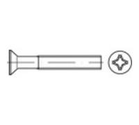 Vis à tête fraisée TOOLCRAFT 134491 200 pc(s) M3 5 mm tête fraisée cruciforme acier N/A