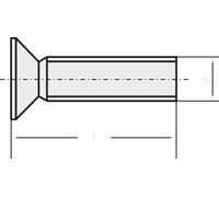 Vis à tête fraisée TOOLCRAFT 194781 M3*8 D965-4.8-A2K 100 pc(s) M3 8 mm tête fraisée plat acier N/A