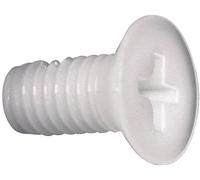 Vis à tête fraisée TOOLCRAFT 839972 10 pc(s) M4 30 mm tête fraisée cruciforme plastique, Polyamide N