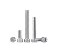 Vis à tête hexagonale à six pans creux à filetage gauche DIN912 304 en acier inoxydable A2-70 à dents inversées Vis à tête hexagonale à six pans creux M4 M5 M6 M8 M10 M12 5pièce(10mm,M8)
