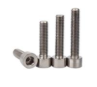 Vis à tête hexagonale Allen M1.6 M2 M2.5 M3 M4 M5 M6 M8 M10 M12 TA2 en titane pur Gr2 DIN912, longueur: 5 à 70mm, 1/3pièces(8mm,1pc M8)