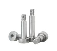 Vis à tête hexagonale creuse à épaulement for roulement, boulon à tête cylindrique en acier inoxydable 304, vis à tête cylindrique M2, M2.5, M3, M4, M5, M6, M8, M10, M12(20mm,D10x M8 (2pcs))