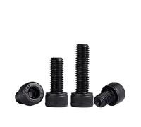 Vis à tête hexagonale creuse en acier allié noir, 50/1 000 pièces, DIN912 M2 x 2/3/4/5/6/7/8/9/10/12/14/16/18/20, grade 12.9, vis de vélo métriques(1000 pcs,M2 x 28mm)