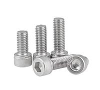 Vis à tête hexagonale creuse M1.4 .6 M2 M3 M4 M5 M6 en acier inoxydable 304 A2-70, norme DIN 912, longueur 28-50 mm (10 100 pièces)(50mm,M2 (100pcs))