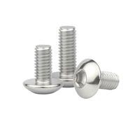 Vis à tête hexagonale creuse M2, .5, M3, M4, M5 et M6 en acier inoxydable 304 (lot de 10, 20, 50 ou 100 pièces)(12mm,M2.5 (100pcs))