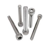 Vis à tête hexagonale creuse M2 M3 M4 M5 M6 M8 en acier inoxydable 304 A2, norme DIN912 - Vis longues de 6 à 200 mm(180mm,5pcs M8)