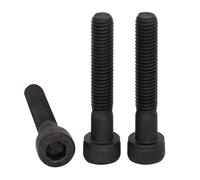 Vis à tête hexagonale en acier au carbone noir M24-M30 Grade 12.9, filetage complet ou partiel, boulon Allen robuste, 1 pièce(M24*2 * 50full dentition)