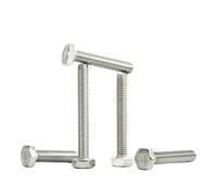 Vis à tête hexagonale extérieure DIN933 304 en acier inoxydable/nylon/laiton, longueur 6-40 mm, M3, M4, M5, M6, M8(304 Stainless Steel,35 mm,M8 (30PCS))