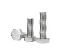 Vis à tête hexagonale extérieure en acier inoxydable 304, filetage complet M3 M4 M5 M6 M8 M10 M12, norme DIN 933(70mm,M10 2PCS)