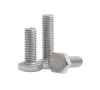 Vis à tête hexagonale externe à filetage complet en acier inoxydable 304 M3 M4 M5 M6 M8 M10 Boulon à dents complètes(M4-5pcs,30mm)