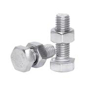 Vis à tête hexagonale externe à filetage gauche en acier inoxydable 304 M4 M5 M6 M8 M10 M12 M14 M16(100mm,M14-1set)