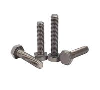 Vis à tête hexagonale externe en titane pur TA2, M2,5 M3 M4 M5 M6 M8 M10 M12 M14 M16, longueur 10 à 50 mm, 1/5 pièces(50mm,1pc M10)