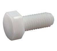 Vis à tête hexagonale - filetage métrique - 6 mm x 30 mm - nylon - par 200 ACTON