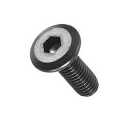 Vis à tête hexagonale, Flat Head Hex Socket Cap Screws - Steel Hex Socket Bolts for Furniture Woodworking Projects(Black,25,M6-1x16mm)
