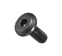 Vis à tête hexagonale, Flat Head Hex Socket Cap Screws - Steel Hex Socket Bolts for Furniture Woodworking Projects(Black,50,M4-0.7x10mm)