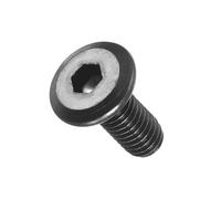 Vis à tête hexagonale, Flat Head Hex Socket Cap Screws - Steel Hex Socket Bolts for Furniture Woodworking Projects(Black,25,M6-1x14mm)