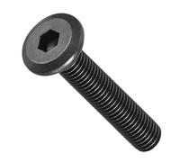 Vis à tête hexagonale, Flat Head Hex Socket Cap Screws - Steel Hex Socket Bolts for Furniture Woodworking Projects(Black,10,M8-1.25x45mm)